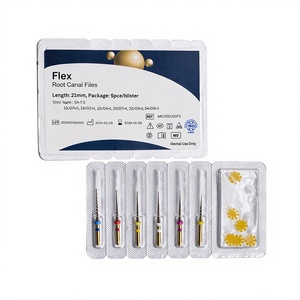 Système de Fiches Endodontiques Manuel NiTi Super Élastiques Thermiques pour Traitement des Canaux Radiculaires - Product Image 1
