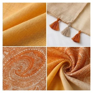 Elegant Women's Long Silk Scarf With Paisley Print And Tassels Multi-Functional Fashion Accessory All Seasons - Product Image 5
