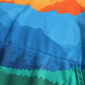 Sudadera con Capucha para Hombre, Diseño de Montaña al Atardecer, Estilo Casual, Tejida en Poliéster, con Bolsillo, para Otoño - Product Image 4