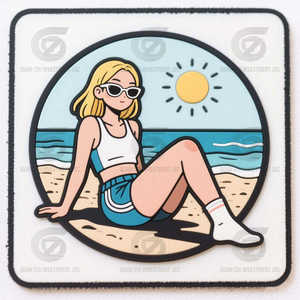 Vietnam-Made Eco-Friendly 3D Plastic Patches | Custom Anime Plastic Sequins Labels for <b>Hats</b> & <b>Bags</b> - Product Image 4