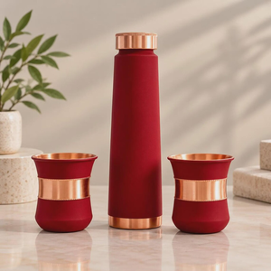 Handmade Copper <b>Water</b> Storage <b>Container</b> with Brass Tap Traditional Copper <b>Water</b> Dispenser for Home Kitchen Restaurant - Product Image 4