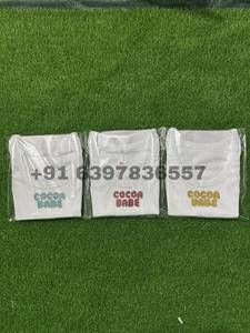 Camiseta sin mangas de algodón acanalado blanco Cocoa Babe, personalizada con bordado para niñas, ropa de verano para niños. - Product Image 2