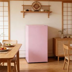 Mini Refrigerador Rosado, Refrigerador de Diseño Compacto - Product Image 4
