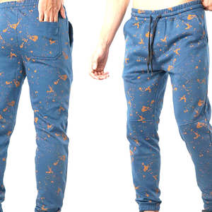 Pantalon de jogging unisexe décontracté taille haute, tie-dye, respirant, léger, coupe droite, en polyester/coton, avec cordon de serrage - Product Image 5