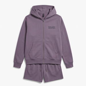 Custom Logo Summer Casual Unisex Plus Size <b>Hooded</b> Tracksuit Breathable Eco-Friendly Midweight 2-Piece Sports Set Full Sleeve Tee - Product Image 1
