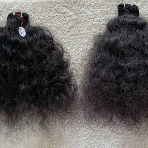 Extensions de cheveux humains bruts non traités Remy Temple, provenant d'un seul donneur, écologiques et de luxe, d'Inde du Sud, 100 grammes - Product Image 1