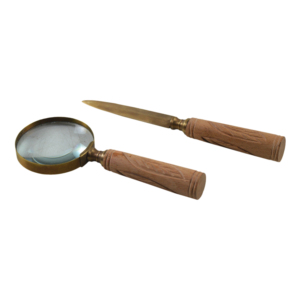 Nueva Tendencia: Lupa de Madera Ideal para Leer Periódicos y Decoración de Mesa, Instrumentos Ópticos - Product Image 3