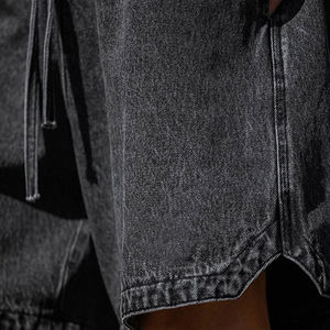 Pantalones Cortos de Lona de Poliéster y Algodón Personalizados para Hombre, Estilo Vintage, Lavado Ácido, Secado Rápido, Cierre con Cordón, para Entrenamiento - Product Image 6
