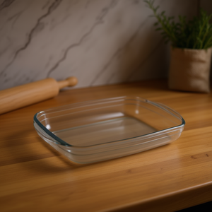 Plat à pâtisserie rectangulaire en verre Rosater 28*20*5cm - Product Image 3