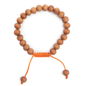 Bracelet en perles de bois de santal naturel fait à la main, Mala, chapelet de prière pour la méditation et le yoga - Unisexe - Product Image 4