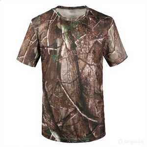 Camisetas de Caza Hechas de Poliéster y Algodón, Precio de Fábrica, Servicio OEM, Diseño de Camisetas de Caza para Hombre - Product Image 1