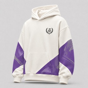 Sudadera con Capucha Extra Grande para Hombre, Ropa Urbana Personalizada, Diseñada con Tela Cómoda de Mezcla de Algodón, Corte Holgado - Product Image 4