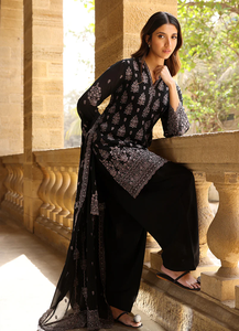 Ladies Wear Boutique Wedding Sequined Embroidered Handmade 3 Piece A-Line Knee-Length Party Wear Dress Latest Collection - Product Image 2