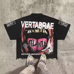 Camiseta de Fútbol Retro Personalizada para Hombre, Estilo Urbano, Hombros Caídos, Corte Regular, Tejido de Punto, Impresión Serigráfica - Product Image 3