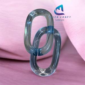 FAIZA CRAFT Anpassbares Modernes Design Handbemalte Hängende Harz-Kettenglieder Sehr Große Größe Transparent Mehrfarbig Geburtstag Hochzeit - Product Image 6
