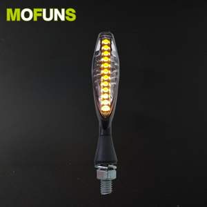 Lámpara indicadora LED Universal para motocicleta, luz de señal de giro secuencial, sistema de iluminación de Material metálico, DC 12V - Product Image 2