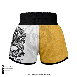 Custom MAWRA Gold <b>Dragon</b> Muay Thai Shorts Professional Breathable Kickboxing MMA Training Trunks Men Women Boxing Pants 2026 - Product Image 6