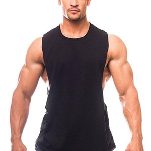 Camiseta de Gimnasio para Hombre de Alta Calidad, Tejida, Transpirable, con Estampado Muscular, Aberturas Laterales, Ropa Deportiva, Tallas Grandes - Product Image 4