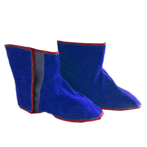 Couvre-chaussures de soudeur en cuir de vachette pleine fleur, résistants aux étincelles et à la chaleur, pour la sécurité industrielle et la protection du travail des soudeurs - Product Image 5