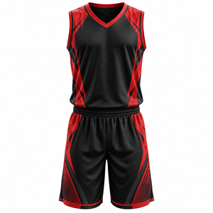 Uniforme de basket-ball personnalisé avec nom et numéro, respirant, séchage rapide, 100% polyester, vêtements d'équipe, vente en ligne - Product Image 3