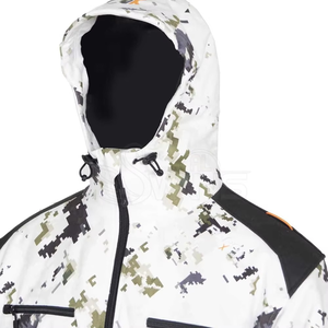 Veste Softshell Tactique Imprimée Camouflage Imperméable Chaude pour l'Hiver, Unisexe, Coupe-Vent de Chasse avec Velcro Avant en Polyester - Product Image 4