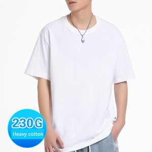 T-shirt pour homme OEM Classic Regular Fit, coton doux de haute qualité, coupe classique, couleur unie, style basique pour toutes les saisons - Product Image 2