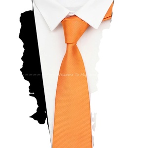 Corbatas clásicas de boda de 2,5 pulgadas para hombre, corbatas ajustadas formales para hombre, corbatas sólidas coloridas de seda 100% para caballero, gravata estrecha para novio - Product Image 6