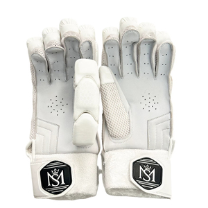 Gants de cricket blancs Mannu Sports en cuir légers de haute qualité, nouvelle arrivée, prix de gros, protection des mains, paire - Product Image 1