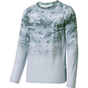 T-shirts de pêche personnalisés en gros, marque privée, fabricant OEM, fournisseur, production en vrac, tissu anti-UV haute performance, vêtements de sport - Product Image 1