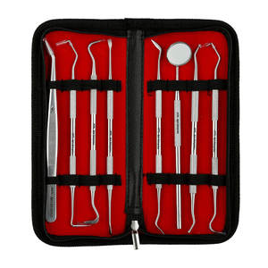 Instruments dentaires en acier inoxydable pour le nettoyage et le remplissage des dents, outils dentaires pour les soins bucco-dentaires, le détartrage et les procédures restauratives - Product Image 1