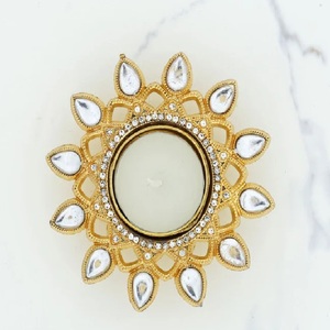 Elegant Cutwork Gold Plated Cup Shaped <b>Tea</b> <b>Light</b> Candle Holder for Home Table and Wedding Decoration - Product Image 5