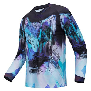 Maillot de cyclisme pour hommes, manches longues, chemise de motocross, vêtements de course hors route, respirant, séchage rapide, léger, pour vélo de montagne - Product Image 1
