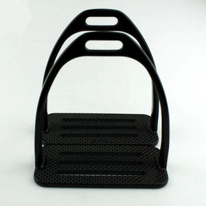 Accessoires d'équitation vétérinaires : Étriers technique pour cheval, modèle Venise, inclinés, antidérapants, avec protection de la cheville, équipement de sécurité équestre - Product Image 2