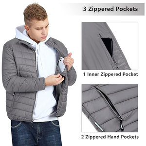 Chaqueta Acolchada Unisex Plegable de Gran Venta, Abrigo Aislante para Viajes y Senderismo, Tallas Grandes, Proveedor Mayorista, Colores OEM, Marca Personalizada - Product Image 2