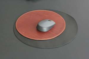 Ultra Thin Leather <b>Mouse</b> <b>Pad</b> 2mm Thickness Desk Mat Lightweight Portable Surface For Business Travel Office LMPD-0035 - Product Image 2