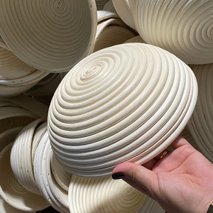 Handmade Eco-Friendly Natural Rattan Proofing Basket with Cloth Liner for Sourdough Bread Baking and Dough Fermentation - Product Image 4