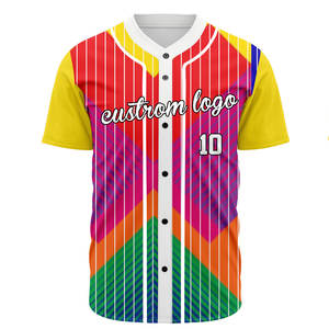 Maillot de baseball personnalisé unisexe, vente en gros, sublimation, broderie, imprimé, respirant, séchage rapide – Nouveauté très demandée - Product Image 3