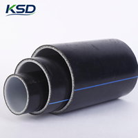 Tubería de HDPE Reforzada con Alambre de Acero Sin Recubrimiento y Resistente a la Corrosión de 1.6MPa 2.5MPa para Tuberías de Agua Industriales