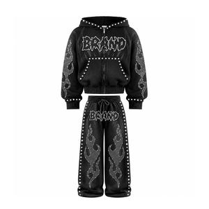 Survêtement surdimensionné pour homme OEM, ensemble de survêtement ample pour homme et survêtement streetwear de luxe pour homme pour les marques de vêtements - Product Image 2