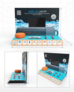 New Design Acrylic Speaker Countertop Display <b>Stand</b> LCD Video <b>Screen</b> Customizable Size Color Artful Cosmos Brand for Retail Shop - Product Image 1