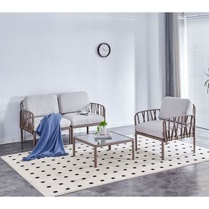 Design moderno per interni/esterni Patio divano singolo poltrona cuscini morbidi resistenti agli agenti atmosferici per tavolini da giardino - Product Image 2