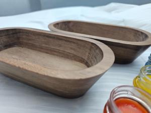 Portavelas de Madera Hecho a Mano de Primera Calidad Curio Craft |   Recipiente Rectangular para Cera de Soja y Cera de Abeja, Decoración Navideña para el Hogar - Product Image 5