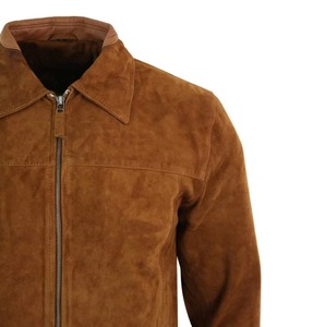 Men's <b>Brown</b> Real Lambskin Suede Men Jacket Sleeve Waterproof Breathable Eco-Friendly High Street Style with an Outclass Look - Product Image 5