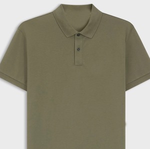 Polo de Punto de Manga Corta Color Verde Oliva para Hombre, Estilo Casual, Corte Regular - Product Image 6