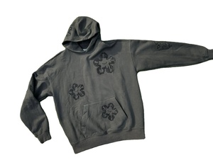 Chaqueta de Forro Polar de Algodón Unisex Personalizada para Invierno, Estilo Urbano, 480 GSM, Sudadera con Capucha Efecto Desgastado, Bordado de Pedrería, Impresión de Logotipo DTG, Estilo Vintage para Hombre - Product Image 2