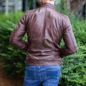 Chaqueta de cuero de moda casual para hombre, de corte relajado y material de primera calidad, colección otoño-invierno, para venta en línea. - Product Image 5
