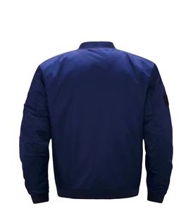 Vente en gros OEM – Blouson bomber homme style américain, entièrement zippé, vierge, grandes tailles - Product Image 2