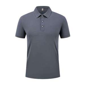 Men's Short Sleeve Cotton Pique <b>Polo</b> Shirt Solid <b>Orange</b> Casual Breathable Knitted Regular Fit Button Design - Product Image 2