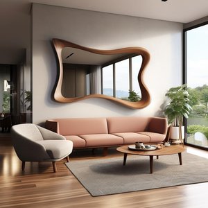 Decorative Wooden Wall <b>Mirror</b> Handmade Home Interior Piece - Product Image 5