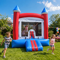 Château gonflable commercial pour enfants, idéal pour les fêtes en plein air, les événements dans la cour et les entreprises de location.